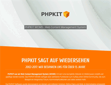 Tablet Screenshot of phpkit.com